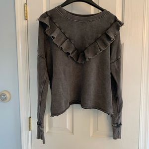 Free People black/gray Sweatshirt size medium